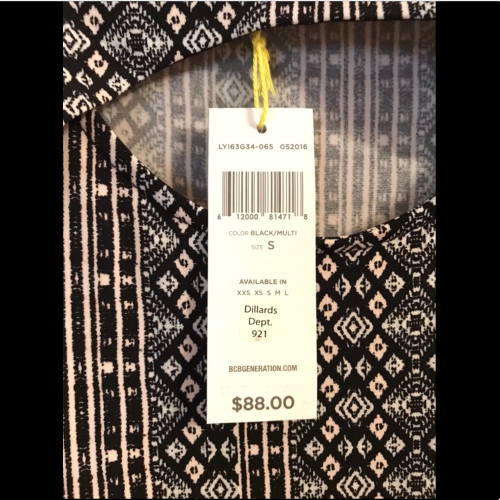 Bcbgeneration Tribal Print Cut Out Yoke Maxi Dress - Picture 6 of 6
